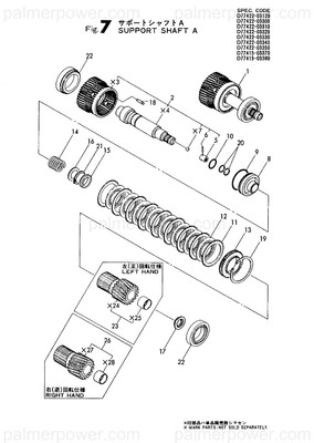 Order YANMAR 777422-03850 Rotator Assy