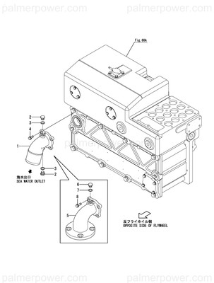 Order YANMAR 148960-49770 Pipe,Sea Water