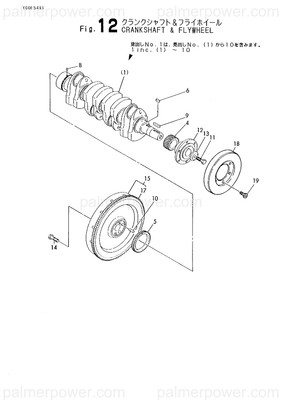 Order YANMAR 727419-21700 Crankshaft Assy