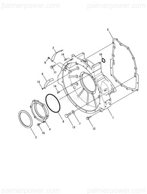 Order YANMAR 127881-01600 Housing, Flywheel