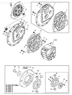 Order YANMAR 177058-02020 Flange, Sae#3