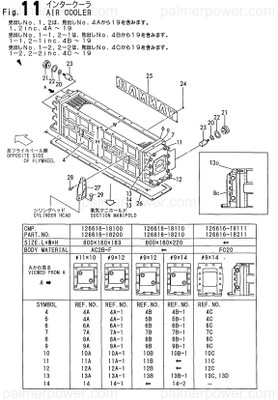 Order YANMAR 126616-18111 Cooler, Inter