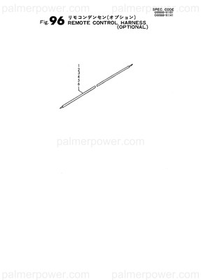 Order YANMAR 41731-000210 Wire Assy, L=5000