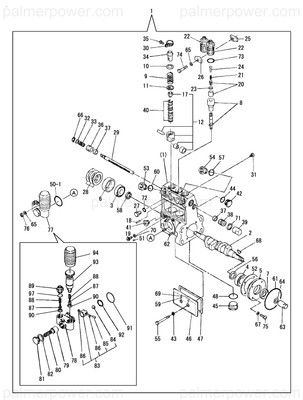 Order YANMAR 720130-51351 Pump Assy, Injection