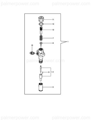 Order YANMAR 720325-53100 Valve Assy,Injection