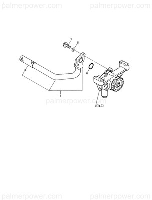 Order YANMAR 124411-35010 Pipe Assy, Oil Inlet