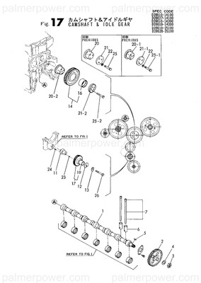 Order YANMAR 128627-14020 Camshaft