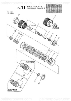 Order YANMAR 777416-03950 Rotator Assy