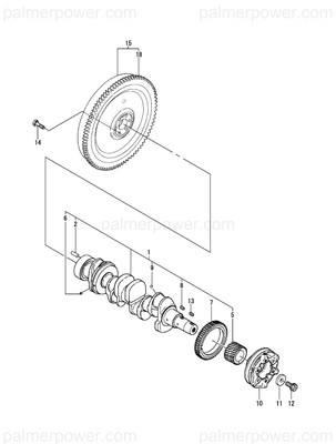 Order YANMAR 129490-21001 Crankshaft Assy