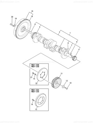 Order YANMAR 727650-21700 Crankshaft Assy