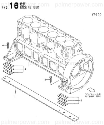 Order YANMAR 126635-08120 Plate, Bed