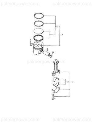 Order YANMAR 119195-22081 Piston Assy