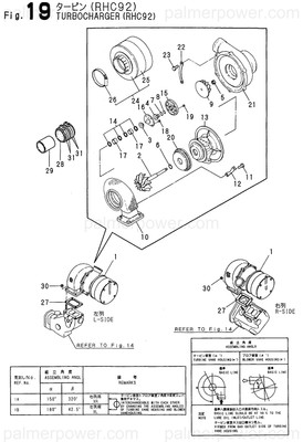 Order YANMAR 148806-18011 Turbine Assy