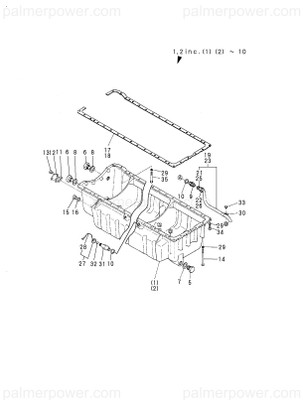 Order YANMAR 748816-01540 Sump Assy, Oil