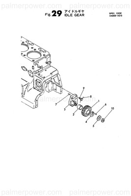 Order YANMAR 135600-14700 Gear