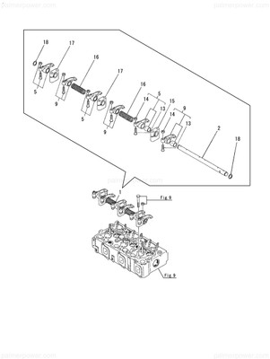 Order YANMAR 727610-11500 Support Assy, Rocker