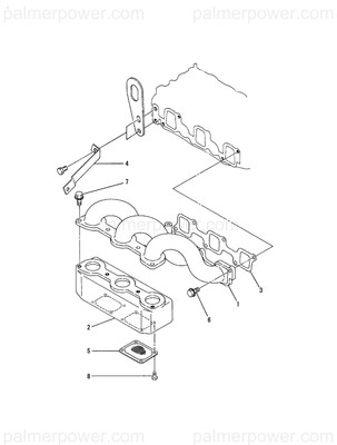 Order YANMAR 120130-12150 Pipe, Air Intake