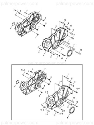 Order YANMAR 119581-01210 Case, Gear
