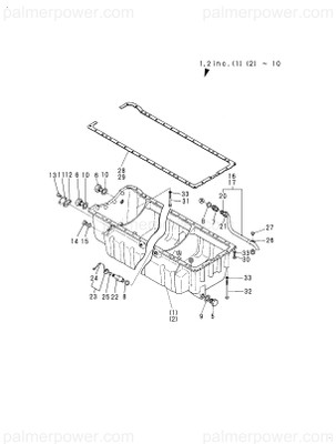 Order YANMAR 748816-01780 Sump Assy, Oil