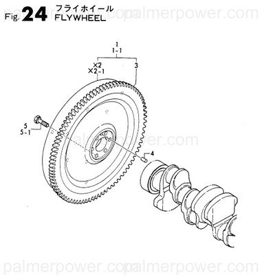 Order YANMAR 129470-21590 Flywheel Assy