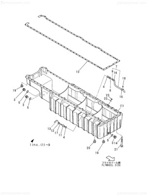 Order YANMAR 748218-01540 Sump Assy, Oil