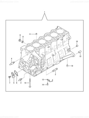 Order YANMAR 165000-93360 Block Assy,W/Piston