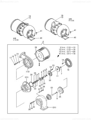 Order YANMAR 148218-18020 Turbine Assy