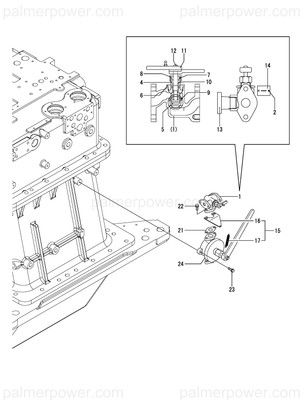 Order YANMAR 177305-54950 Valve, 3-Way