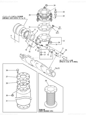 Order YANMAR 128634-18030 Turbine Assy