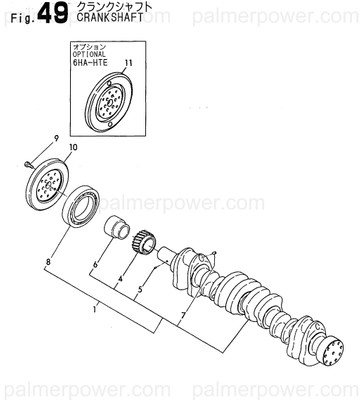 Order YANMAR 126650-21200 Gear, Crankshaft