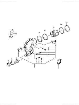 Order YANMAR 120640-01250 Ring, Sealing A14X18