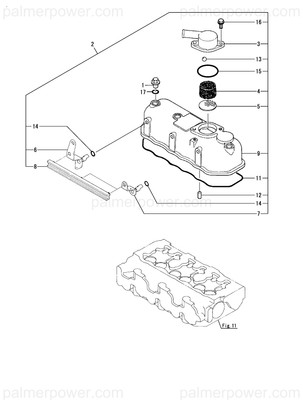 Order YANMAR 129198-11360 Bonnet Assy, Head