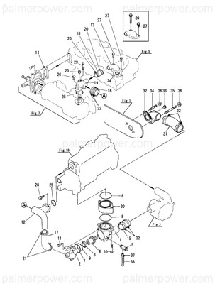 Order YANMAR 120320-48110 Cover, Thermostat