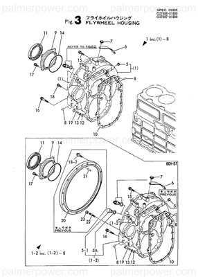 Order YANMAR 727422-01661 Housing Assy, Wheel