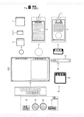 Order YANMAR 120130-07301 Label, Valve Adjust