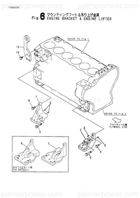 Order YANMAR 128633-01060 Foot, Mounting