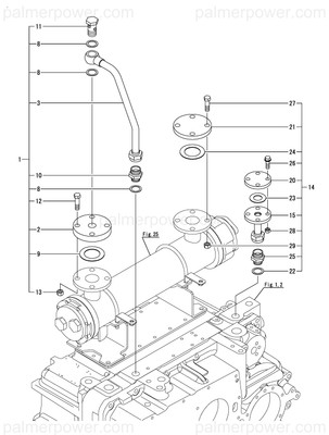 Order YANMAR 177516-04360 Flange, Cooler