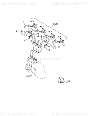 Order YANMAR 126443-59320 Pipe, Injection