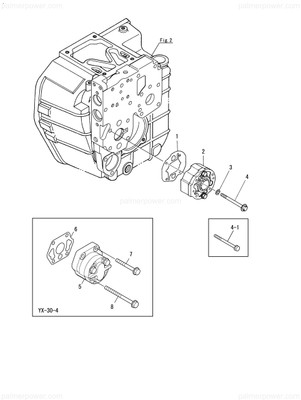 Order YANMAR 177058-04070 Gasket, Pump
