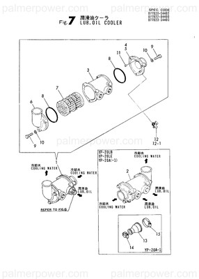 Order YANMAR 177020-04650 Body, Oil Cooler