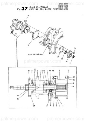 Order YANMAR 128628-42110 Body, Pump
