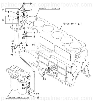 Order YANMAR 123686-39100 Pipe, Turbine Inlet