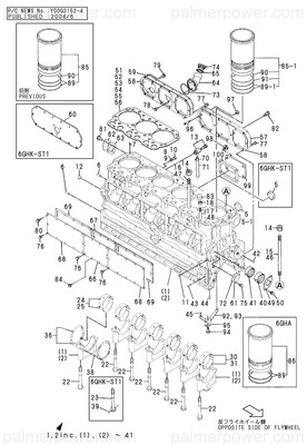 Order YANMAR 728627-01561 Block Assy, Cylinder