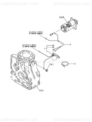Order YANMAR 129673-77960 Harness, Wire