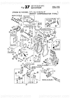 Order YANMAR 129595-61010 Case, Governor