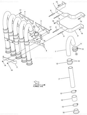 Order YANMAR 127690-12090 Pipe B,Suction