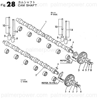 Order YANMAR 148016-14020 Camshaft (L)