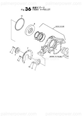 Order YANMAR 144626-28210 V-Pulley, Ax2