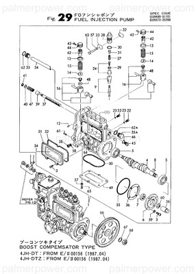 Order YANMAR 729595-51391 Pump Assy, Injection
