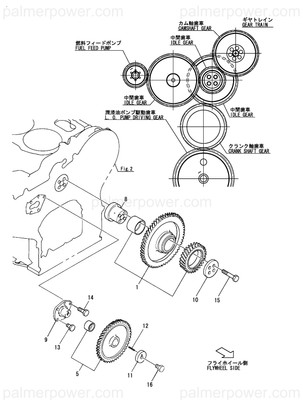 Order YANMAR 126683-14590 Gear Assy